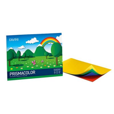 Album da disegno prismacolor monoruvido 10fg colore assortiti 5col. grammatura 128gr