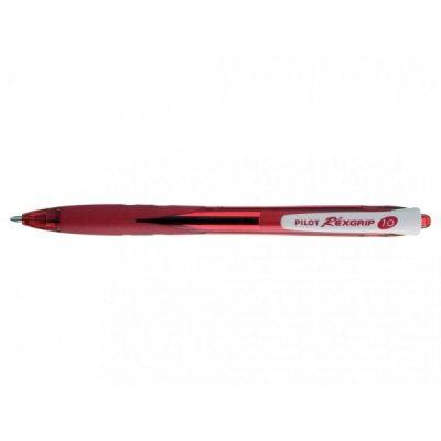 Penna a sfera PILOT Rexgrip ricaricabile realizzata con materiali riciclati - punta 1mm - Rosso