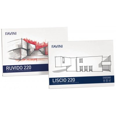 Album da disegno liscio 220 20fg colore bianco grammatura 220gr