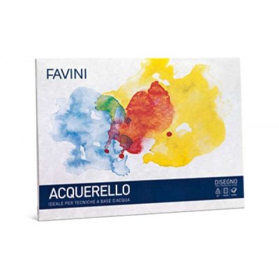 Album da disegno acquerello ruvido 10fg colore bianco grammatura 340gr