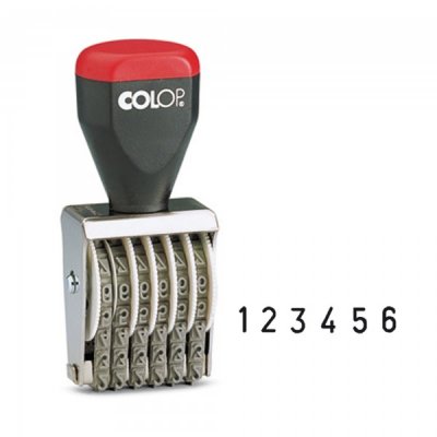 Timbro numeratore colore nero