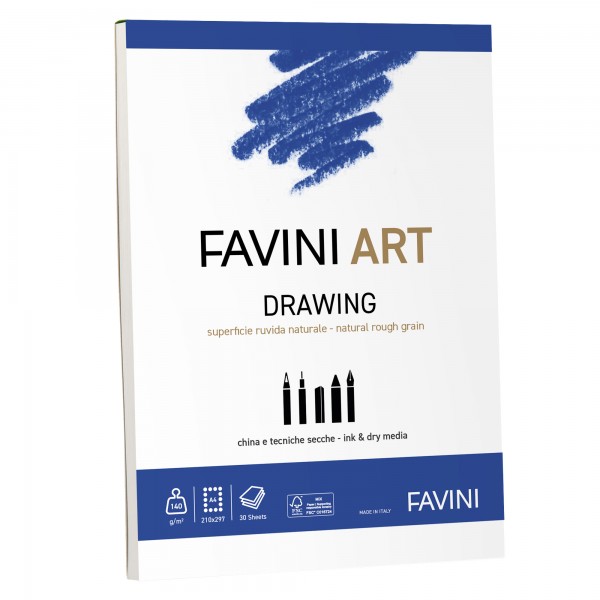 Drawing art - album da disegno colore bianco grammatura 140gr