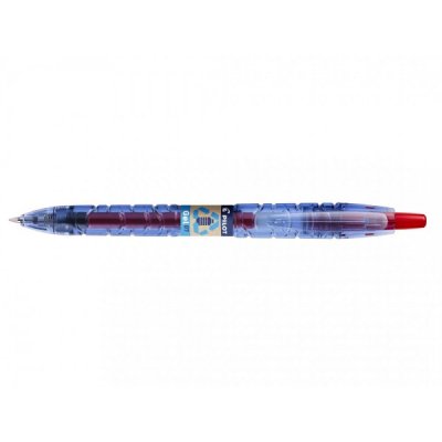 Penna roller PILOT B2P ricaricabile con livello d'inchiostro visibile - punta 0,7mm - Rosso
