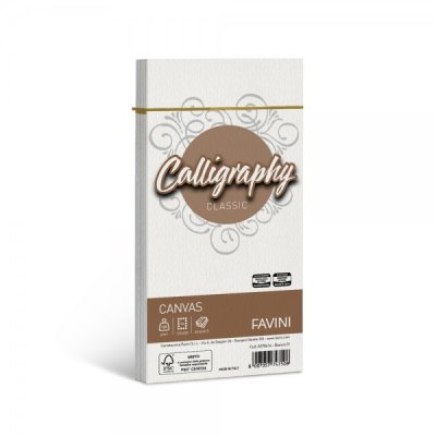 Calligraphy - buste canvas c4 colore bianco grammatura 100gr
