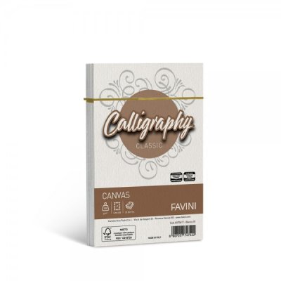 Calligraphy - buste canvas j7 colore bianco grammatura 100gr
