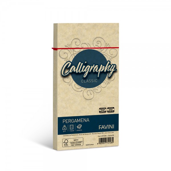 Calligraphy - buste pergamena c4 colore crema grammatura 90gr