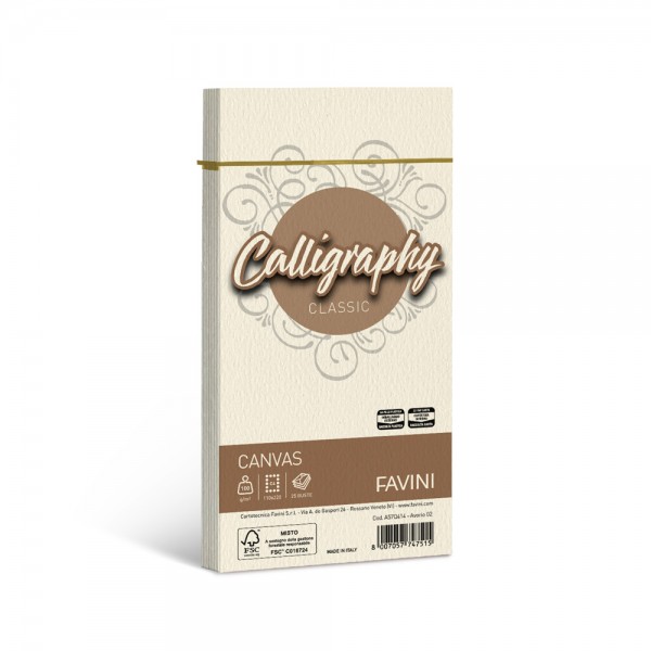 Calligraphy - buste canvas c4 colore avorio grammatura 100gr