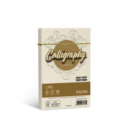 Calligraphy - buste lino j7 colore avorio grammatura 120gr