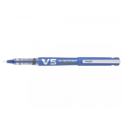 Penna punta ad ago PILOT Hi-Tecpoint V5 con inchiostro liquido - punta 0,5mm - Blu