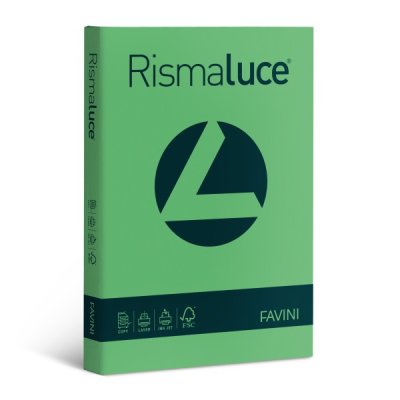 Rismaluce - carta a4 colore verde grammatura 140gr
