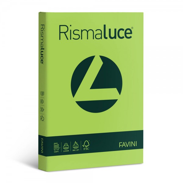 Rismaluce - carta a4 colore pistacchio grammatura 200gr