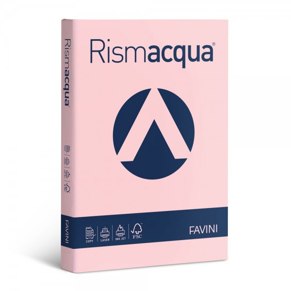 Rismacqua - carta a3 colore rosa grammatura 200gr