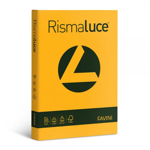 Rismaluce - carta a4 colore giallo oro grammatura 90gr