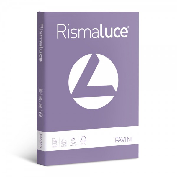 Rismaluce - carta a4 colore violetto grammatura 90gr