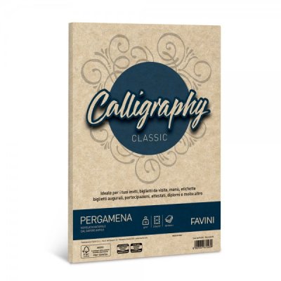 Calligraphy - carta pergamena a4 colore nocciola grammatura 90gr