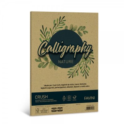 Calligraphy - carta pergamena a4 colore oliva grammatura 120gr