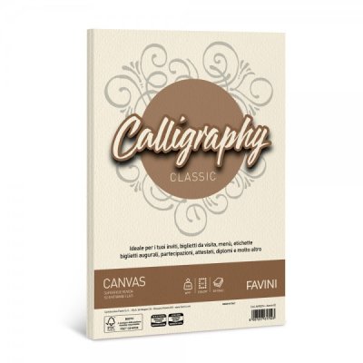 Calligraphy - carta canvas a4 colore avorio grammatura 100gr