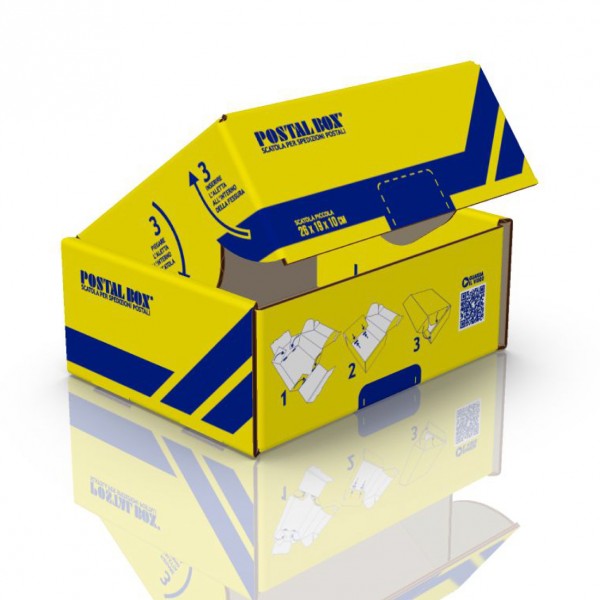 Scatola postalbox colore giallo