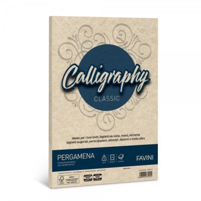 Calligraphy - carta pergamena a4 colore sabbia grammatura 90gr