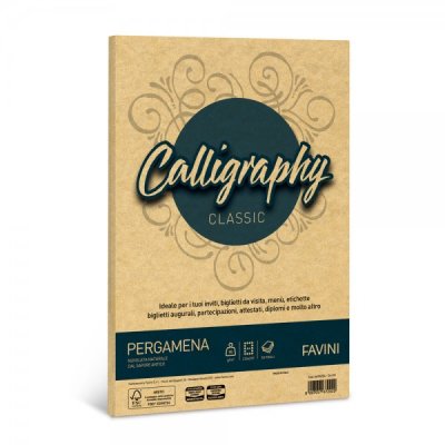 Calligraphy - carta pergamena a4 colore oro grammatura 90gr