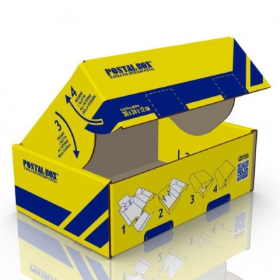 Scatola postalbox colore giallo