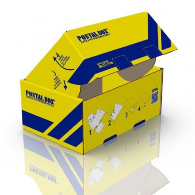 Scatola postalbox colore giallo