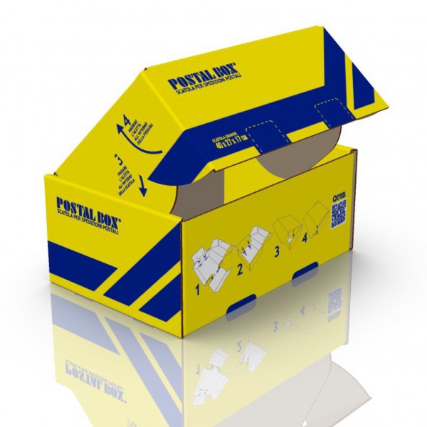 Scatola postalbox colore giallo