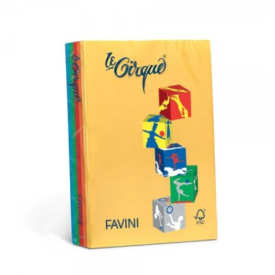 Le cirque - carta a4 colore assortiti 5col grammatura 80gr