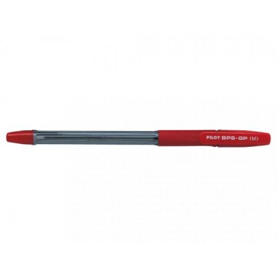 Penna a sfera PILOT BPS-GP con inchiostro ad olio, livello di inchiostro visibile e ricaricabile - punta 1mm - Rosso
