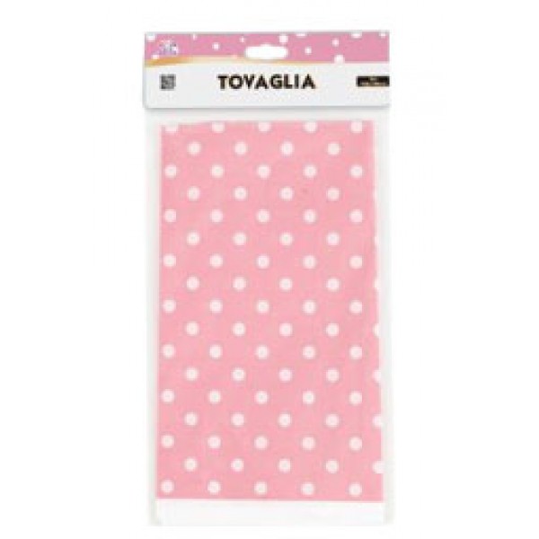Tovaglia a pois colore rosa