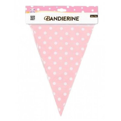 Bandierine con pois colore azzurro