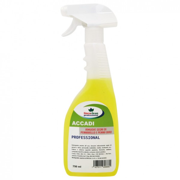 CLEAN PROFESSIONAL detergente per macchie d'inchiostro, pennarello indelebile, ect