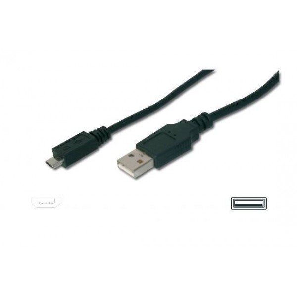 DIGITUS Cavo USB 2.0 - micro USB "B" da 1mt