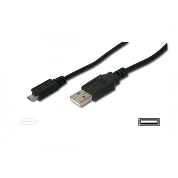 DIGITUS Cavo USB 2.0 - micro USB "B" da 1,8mt