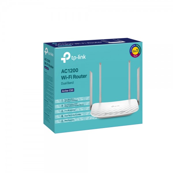 TP-LINK Router AC1200 supporta standard wireless 802.11ac per connessioni ad alta velocità fino a 1.2Gbps