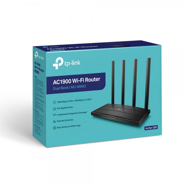 TP-LINK Router F fino a 1300Mbps in 5GHz e 600Mbps in 2.4GHz.