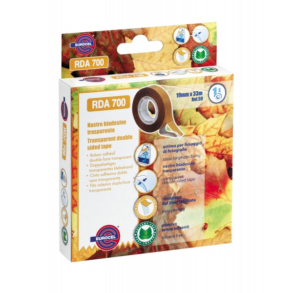 700 rda - nastro biadesivo colore trasparente