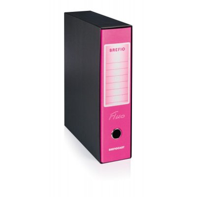 Registratore protocollo brefio fluo d. 8cm rosa fluo colore nero colore rosa fluo