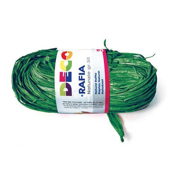 Rafia naturale colore verde