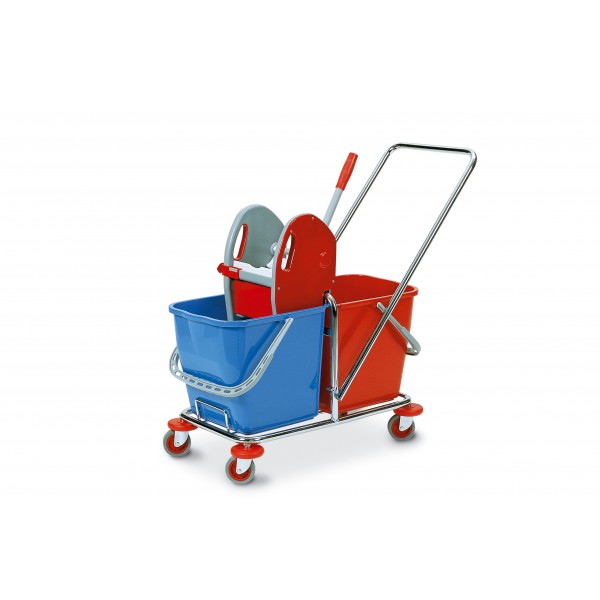 Tucson - carrello per pulizia colore rosso, blu