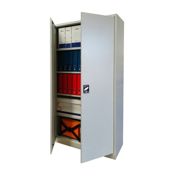 Armadio a porte battenti colore grigio