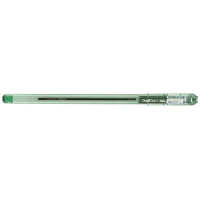 Super B - Penna a sfera PENTEL con fusto trasparente - punta 0,7mm - Verde