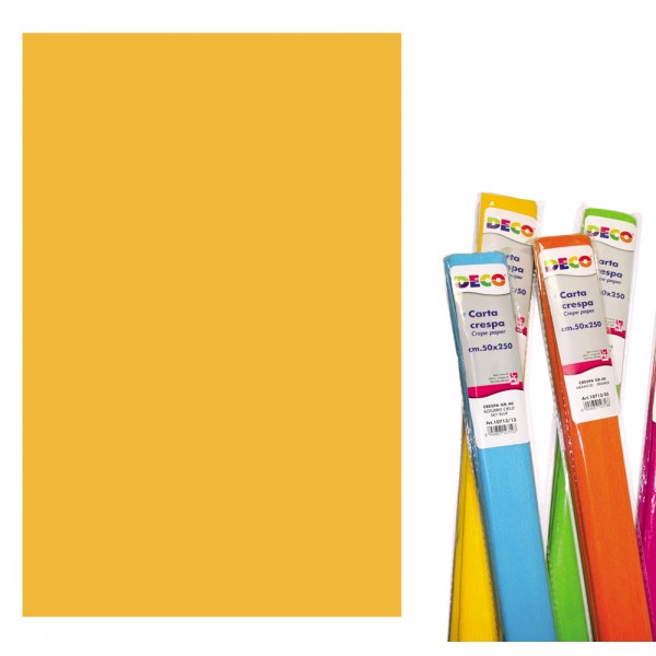 Carta crespa 250x50cm, rotolo colore becco oca grammatura 40gr