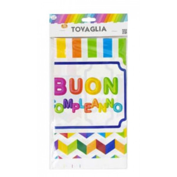 Tovaglia buon compleanno colore assortiti