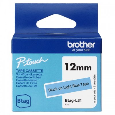 Brother btagl31 nastro nero/azzurro colore nero su azzurro