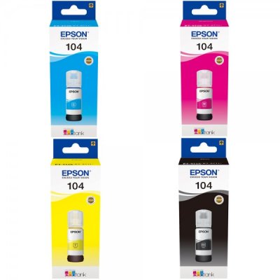 Inchiostro EcoTank Epson 104 Ciano C13T00P240 originale