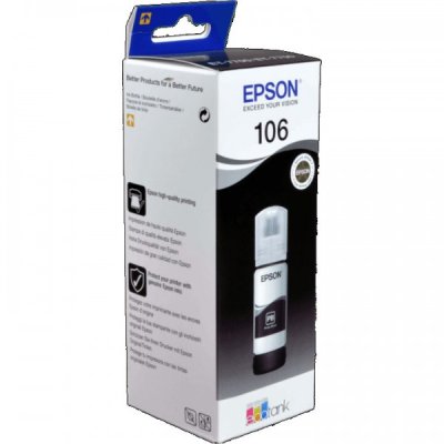 Inchiostro EcoTank Epson 106 Nero fotografico C13T00R140 originale