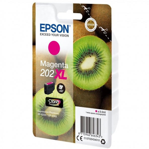 Epson Cartuccia originale Magenta 202XL C13T02H34010
