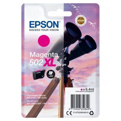 Epson Cartuccia Originale Magenta 502XL C13T02W34010