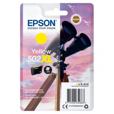 Epson Cartuccia Originale Giallo 502XL C13T02W44010